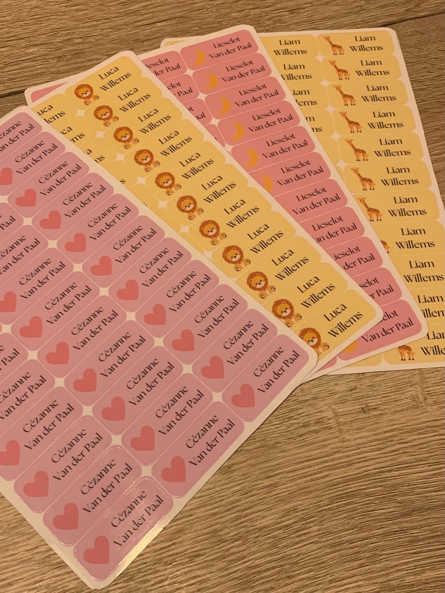 Sticker met tekst