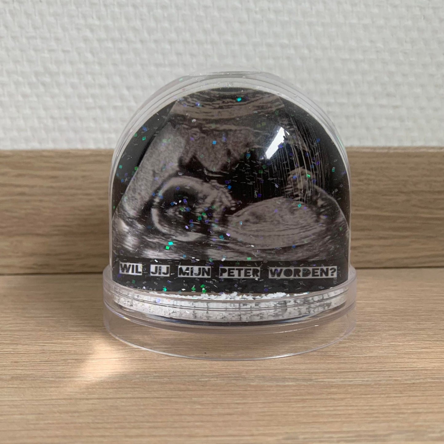 Sneeuwbol met eigen ontwerp