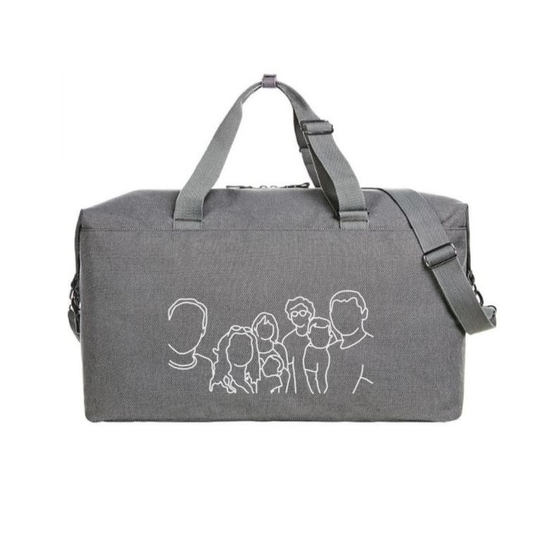 XL Familiezak met lijntekening