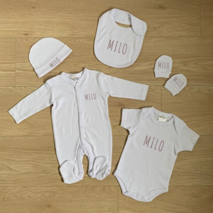 Babyset 5-delig met tekst