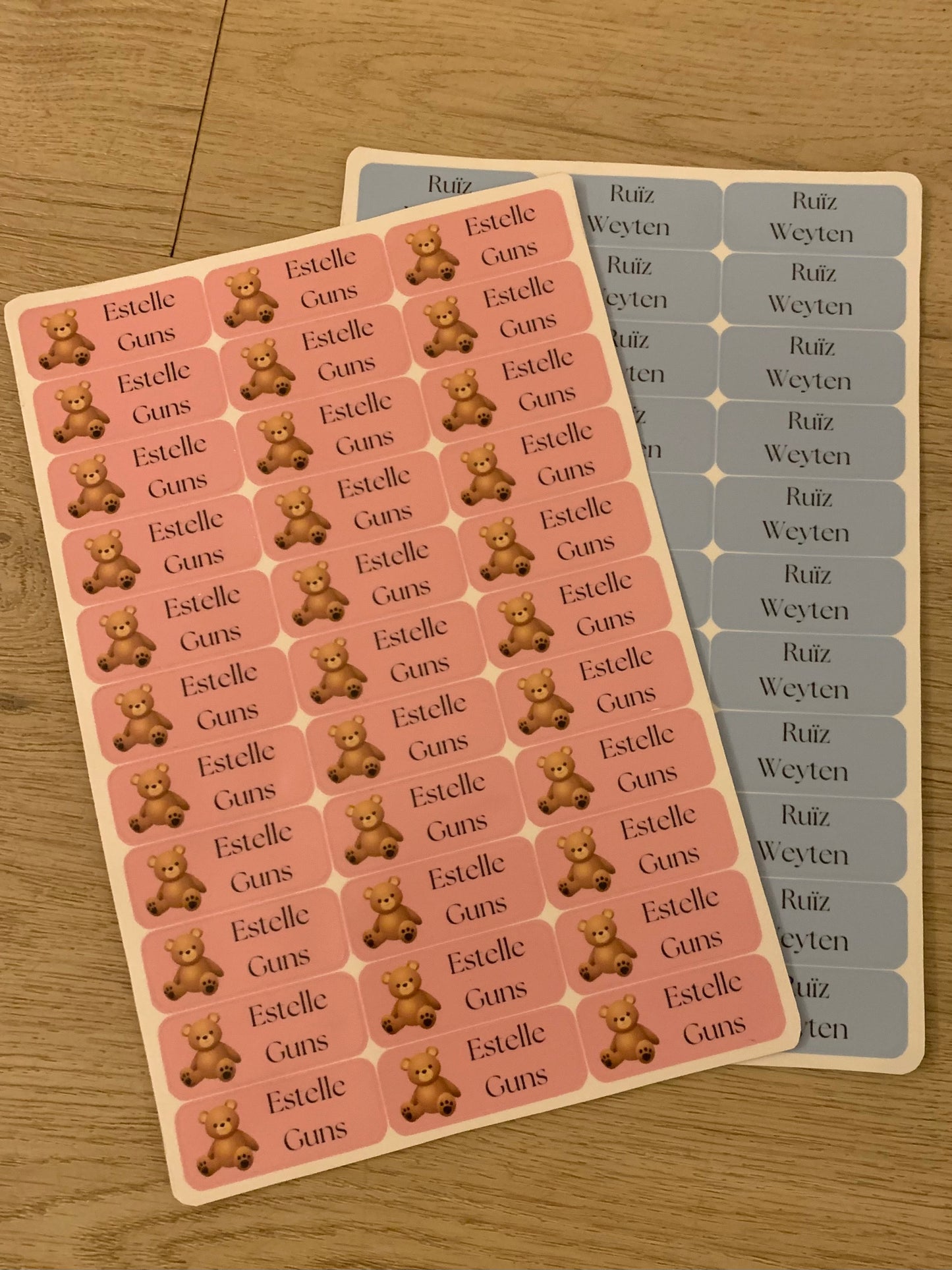 Sticker met tekst