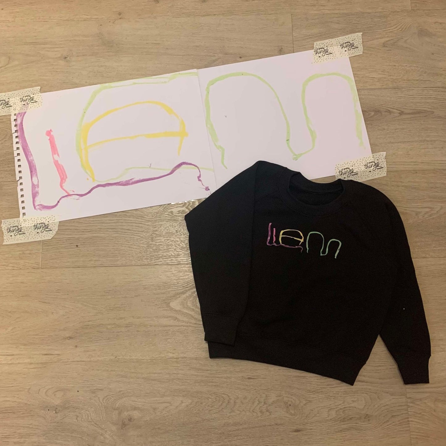 Sweater kind met eigen creatie