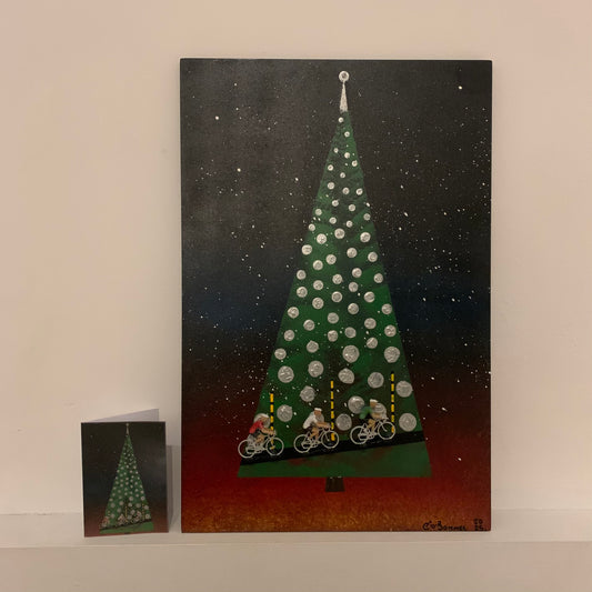 Kerstkaart kerstboom
