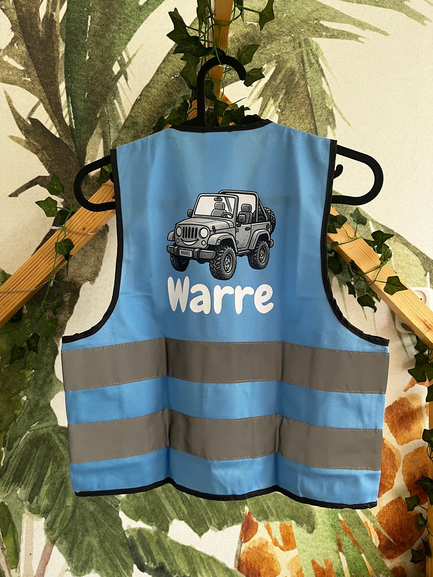 Veiligheidsvestje met tekst