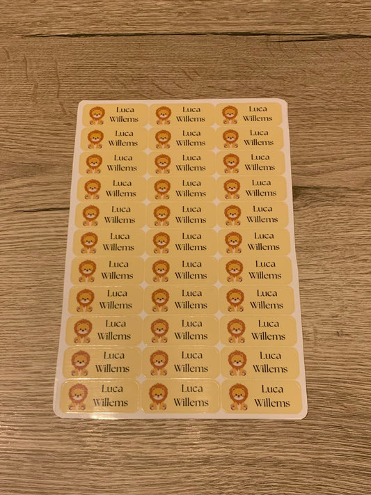 Sticker met tekst