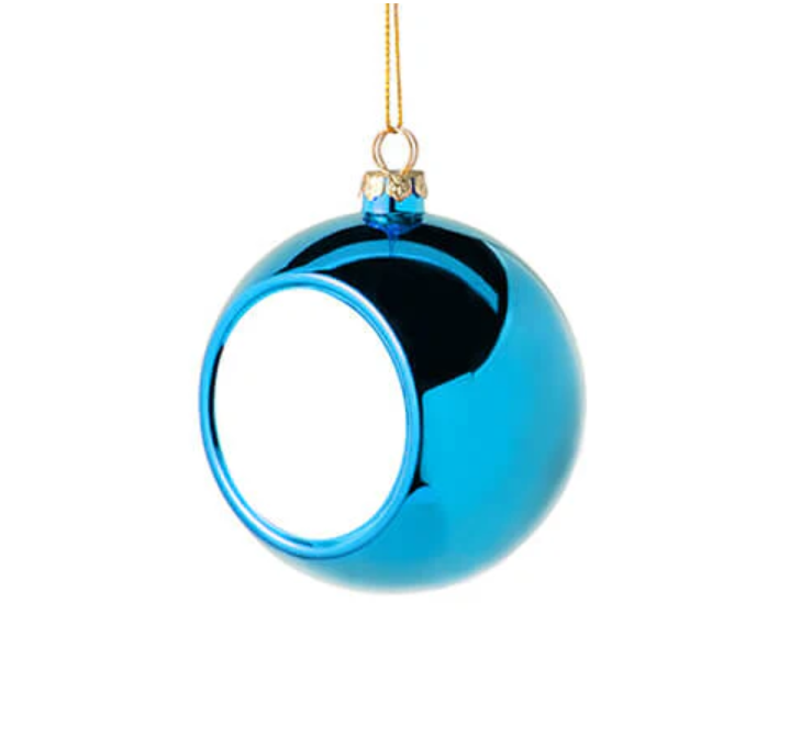 Kerstbal met foto of tekst