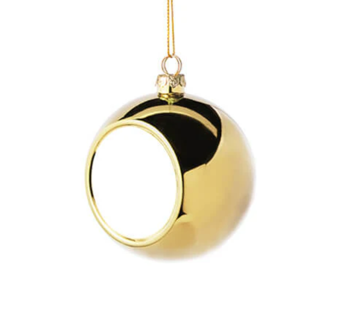 Kerstbal met foto of tekst