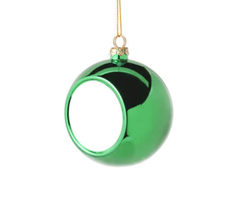 Kerstbal met foto of tekst