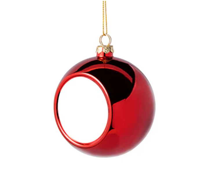 Kerstbal met foto of tekst